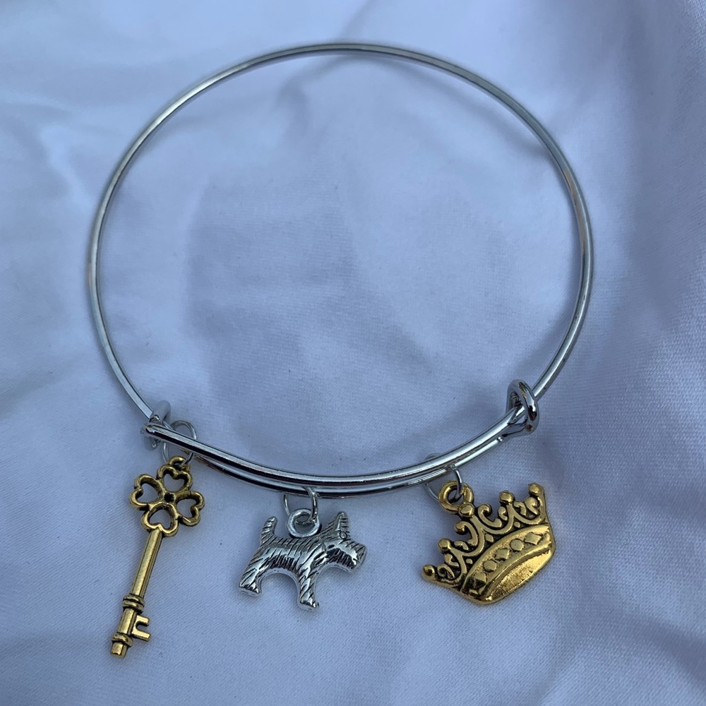 Brand New! Handmade! Adjustable Charm Bangle Bracelet! - Picture 5 of 5